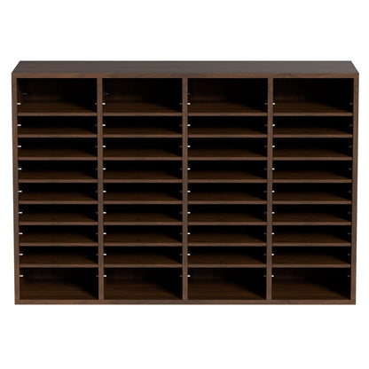 Literature Organizers, 36 Compartments Office Mailbox with Adjustable Shelves, Wood Literature Sorter V952-MZWJZLFPJBH36S6H5V0