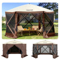 Pop-up Camping Gazebo Camping Canopy Shelter 6 Sided 10' x 10' Sun Shade V952-MZY610FT10FT67P5KV0