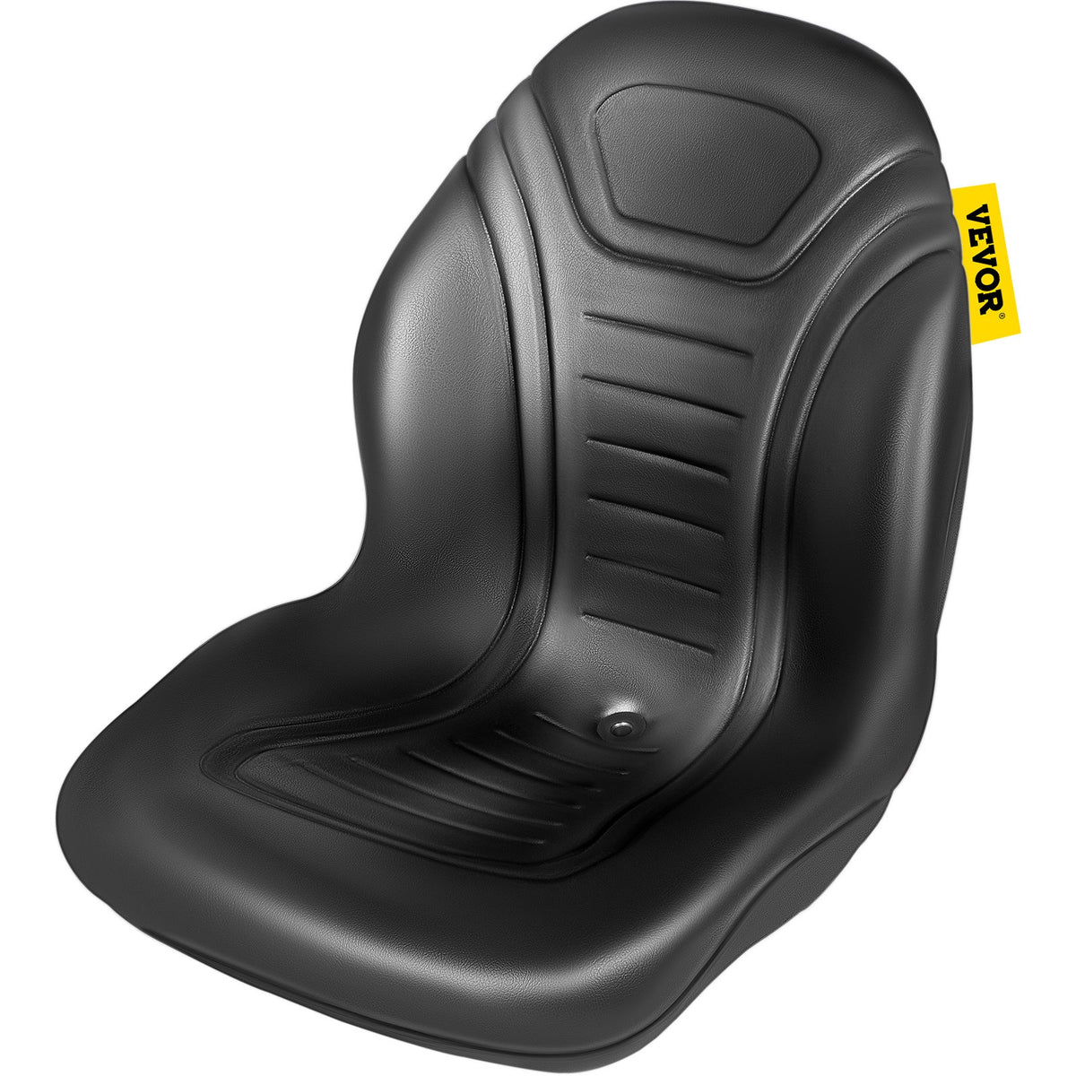 Universal Lawn Tractor Seat Replacement, Compact High Back Mower Seat, Black Vinyl Forklift Seat, Central V952-MZYHS2QISSGOKYL39V0