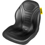 Universal Lawn Tractor Seat Replacement, Compact High Back Mower Seat, Black Vinyl Forklift Seat, Central V952-MZYHS2QISSGOKYL39V0
