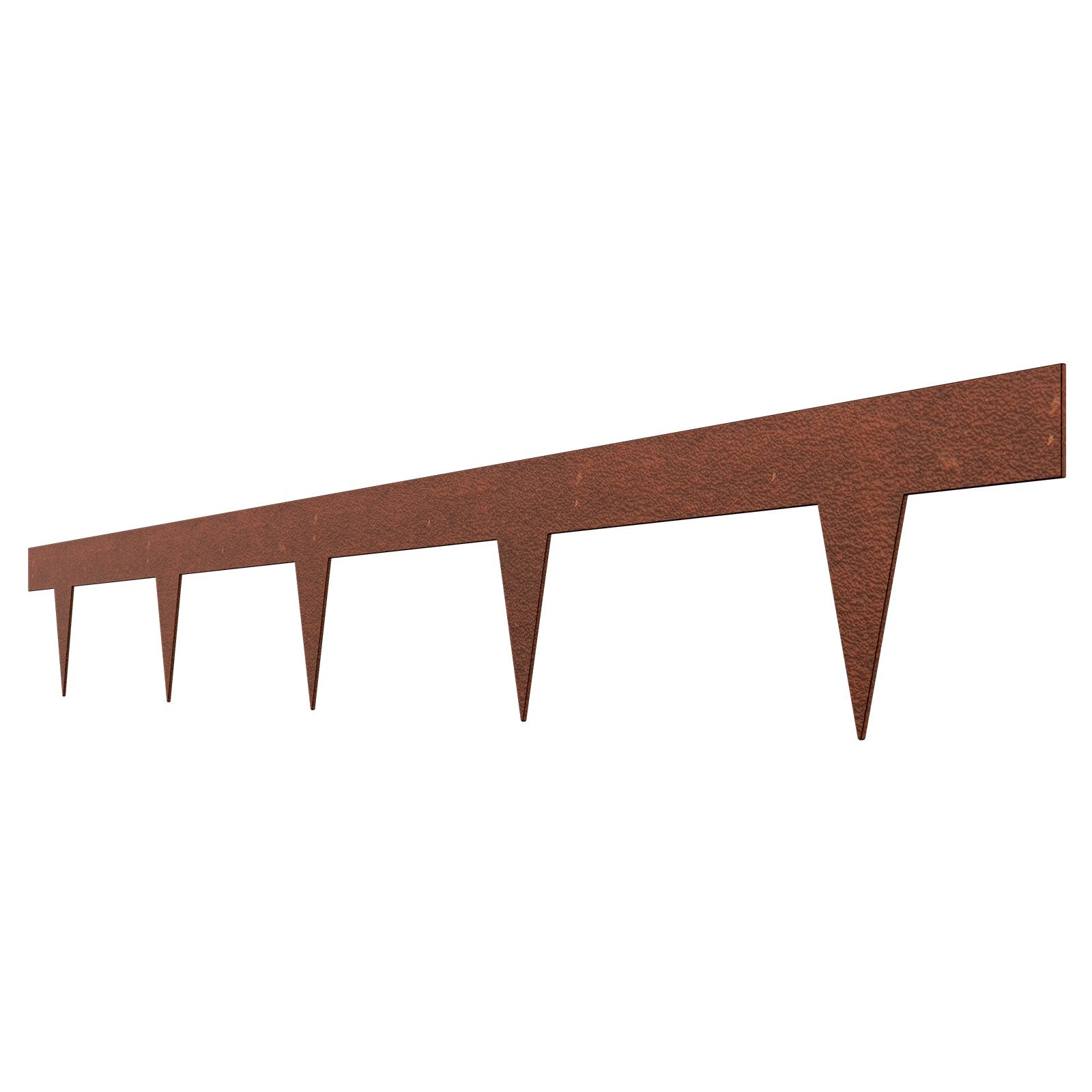 Steel Landscape Edging, 10 Packs 40 x 4.5 in Weather-Resistant & Pre-Rust Metal Landscape Edging, Bendable V952-NHGJSPZ40INC64GX7V0
