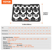 Crowfoot Wrench Set, 1/2" Drive 14-Piece SAE (1-1/16" - 2") Crows Foot Wrench Set with Storage Tray, 40CR V952-NJBSTZJT1214TFIT9V0