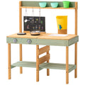 Wooden Mud Kitchen Outdoor Toy Play Kitchen Set for Kids Pretend Playset V952-NJCFJDK30INCJRL7DV0