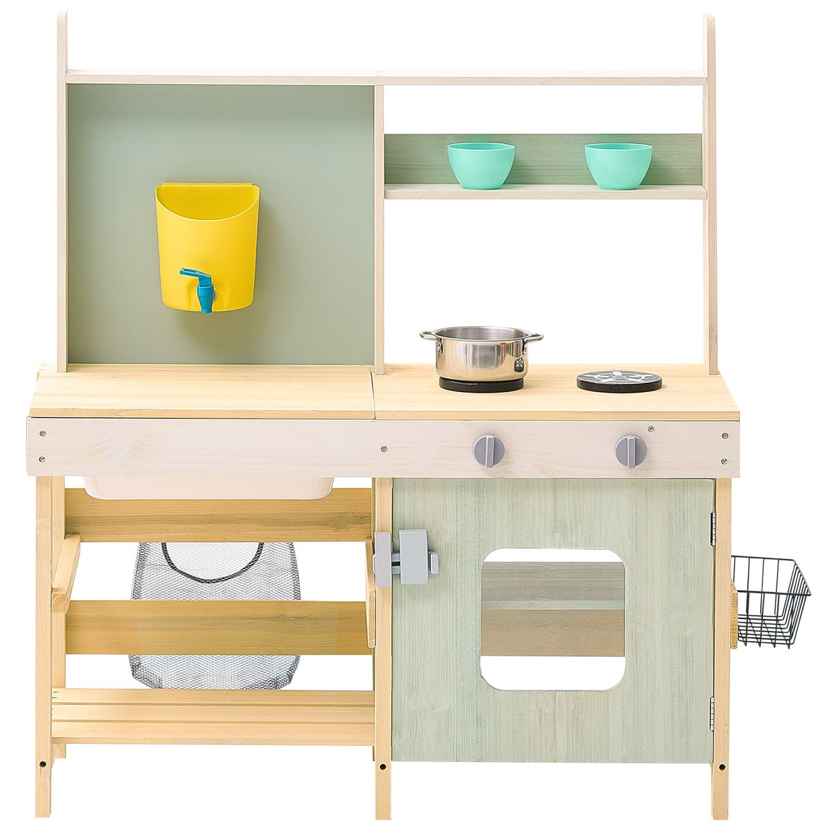 Wooden Mud Kitchen Outdoor Toy Play Kitchen Set for Kids Pretend Playset V952-NJCFJDK35INC4D3XEV0
