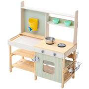 Wooden Mud Kitchen Outdoor Toy Play Kitchen Set for Kids Pretend Playset V952-NJCFJDK35INC4D3XEV0