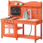 Wooden Mud Kitchen Outdoor Toy Play Kitchen Set for Kids Pretend Playset V952-NJCFJDK40INC0CXFQV0