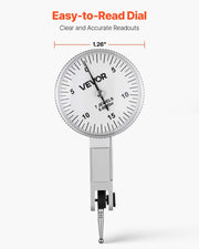 Dial Test Indicator with Universal Magnetic Base and Storage Case, 0.01 mm Accuracy, 0-0.76 mm Range, Micro V952-NJCLGJGGBFBWG49MA001V0