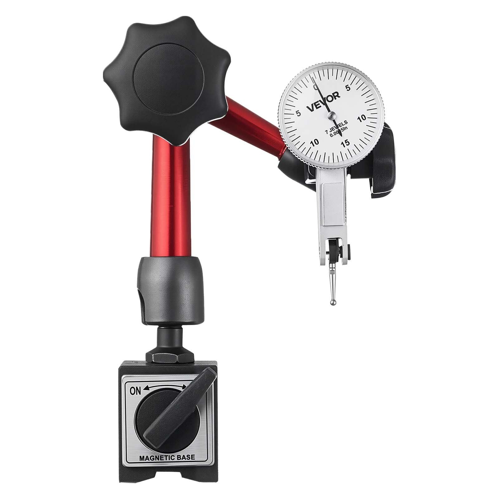 Dial Test Indicator with Universal Magnetic Base and Storage Case, 0.01 mm Accuracy, 0-0.76 mm Range, Micro V952-NJCLGJGGBFBWG49MA001V0