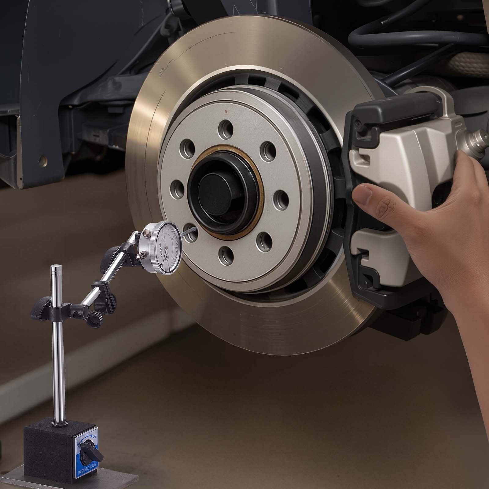 Dial Test Indicator with Dual Rod Stand and Storage Case, 0.03 mm Accuracy, 0-25.4mm Range, Fine Adjustable V952-NJCLGJGJDBFB3JPMJ001V0
