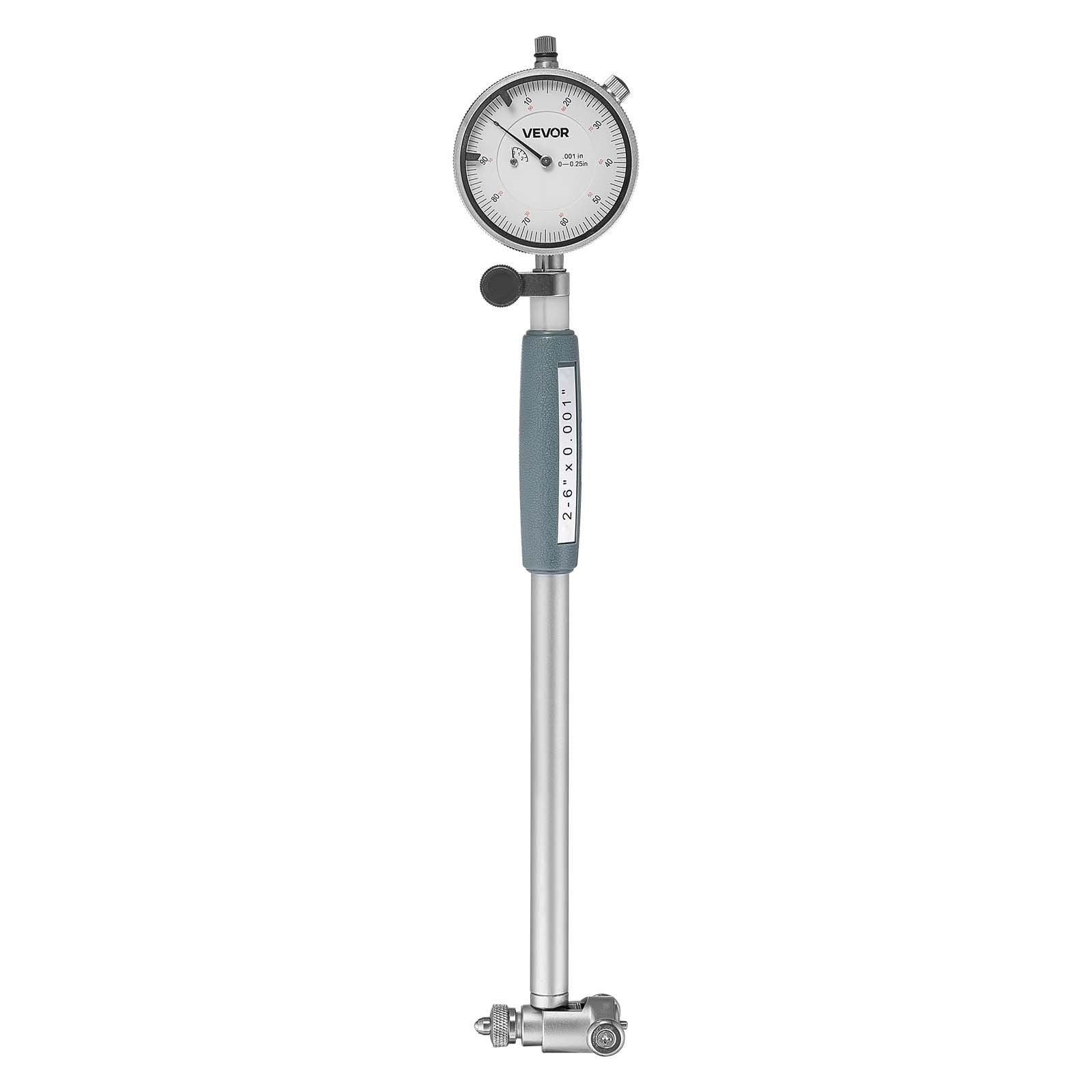 Dial Test Indicator and Bore Gauge Measuring Tool Set, Dial Indicator 0.03 mm Accuracy, 50.8-152.4 mm Bore V952-NJCLGJGJDNJBWDXZQ001V0