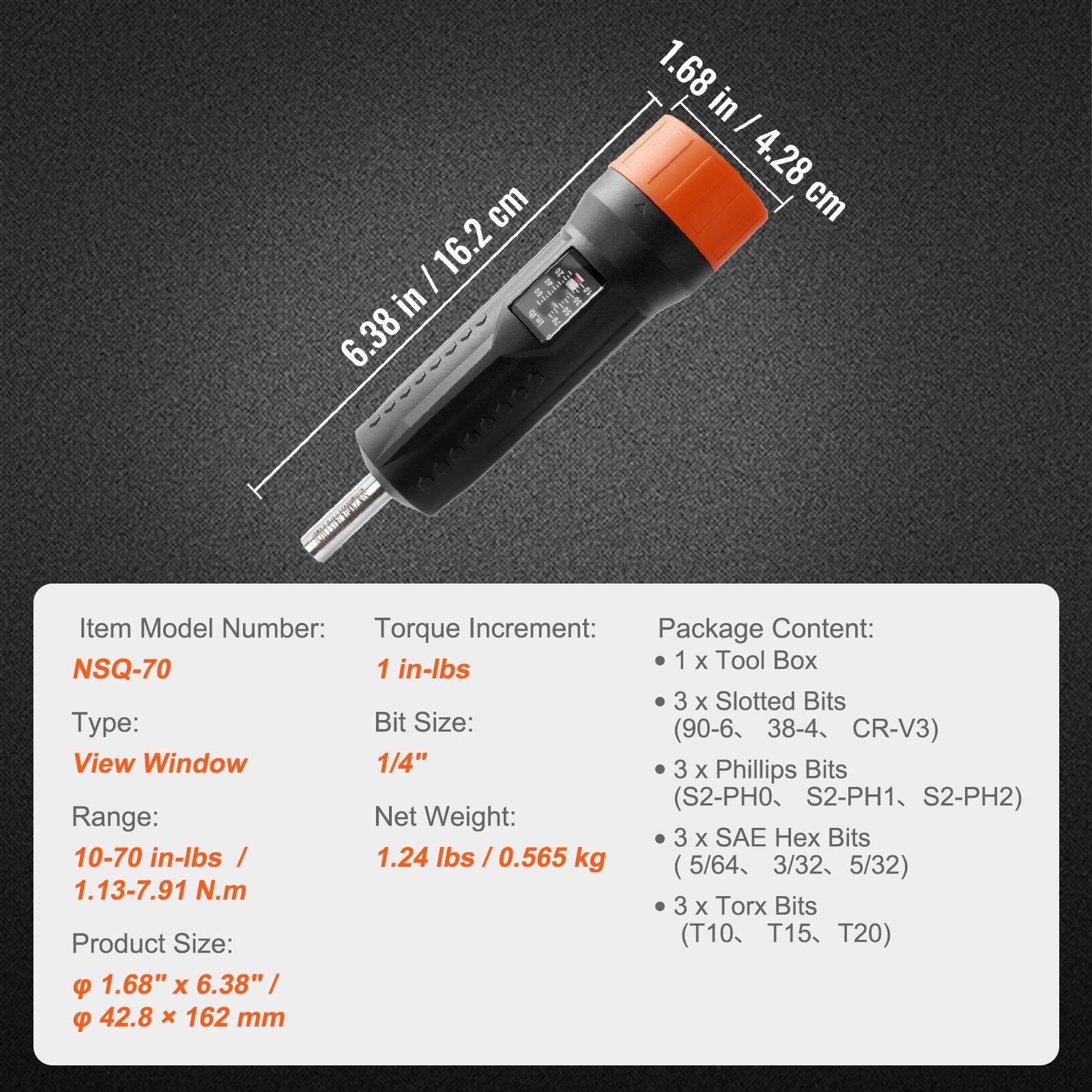 Torque Screwdriver 1/4 V952-NJLSDCKKY107046H7V0