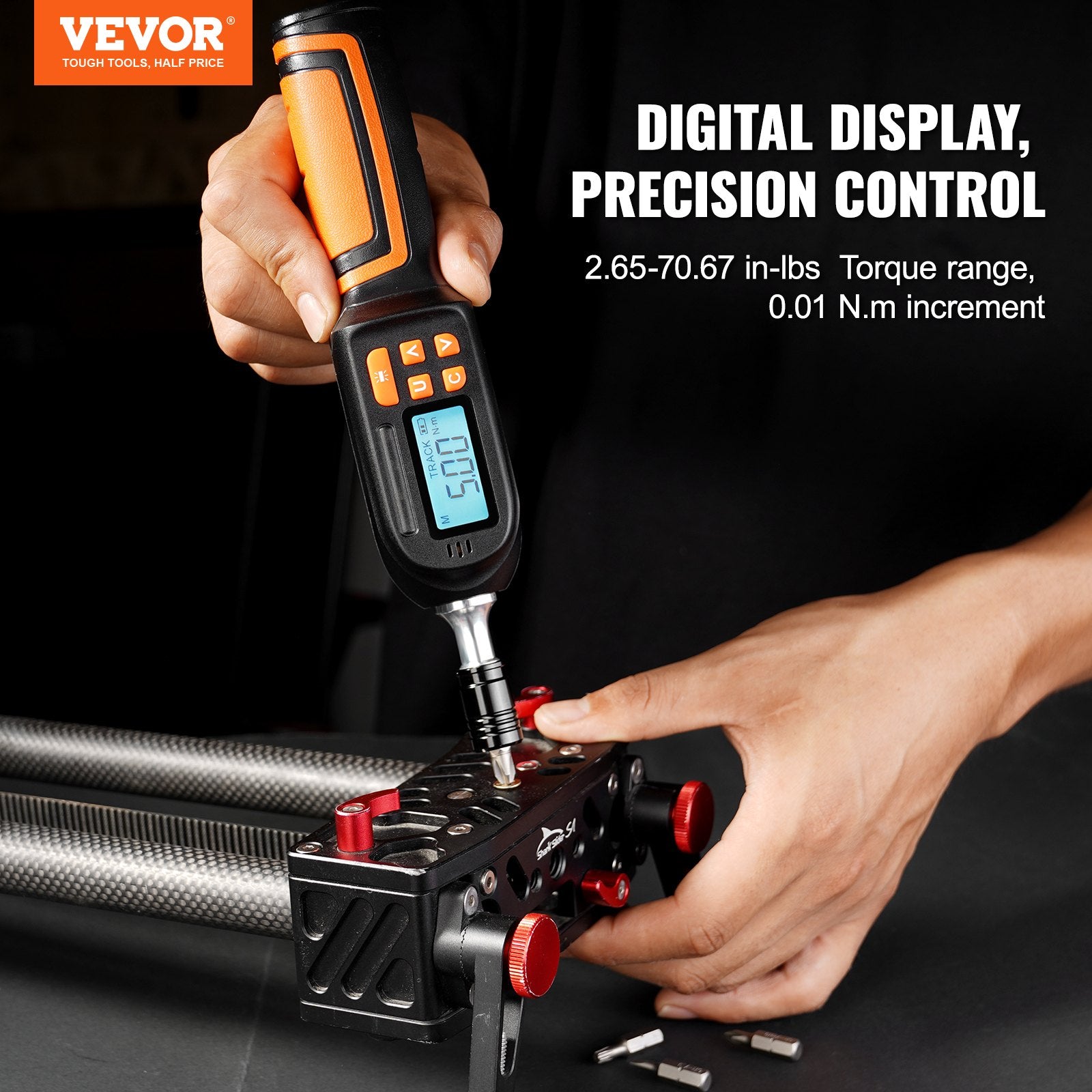 Digital Torque Screwdriver 1/4" Range 2.65-70.67in/lb w/ 0.01N.m Increment V952-NJLSDSXK26670HHEWV0