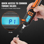 Digital Torque Screwdriver 1/4" Range 2.65-70.67in/lb w/ 0.01N.m Increment V952-NJLSDSXK26670HHEWV0