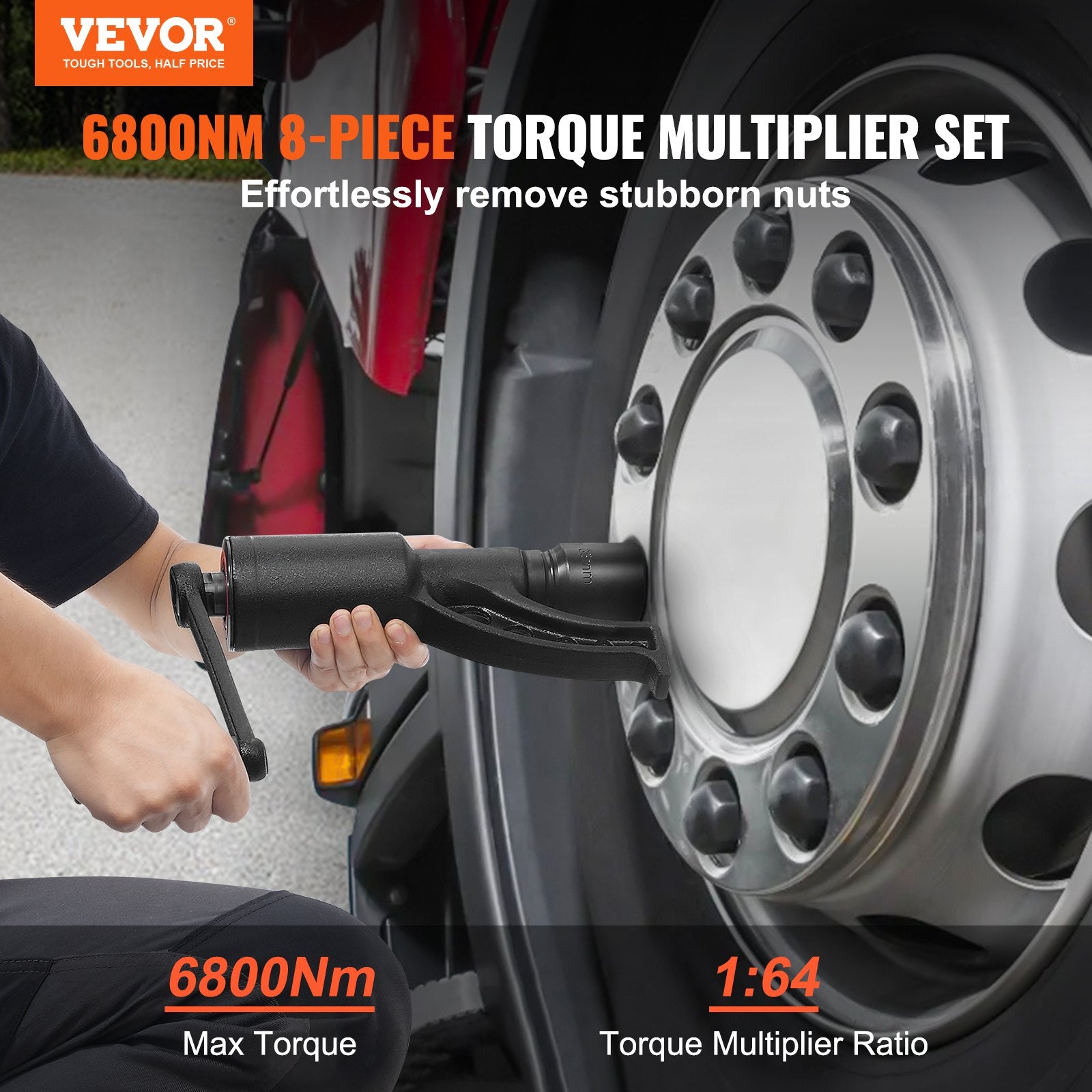 Torque Multiplier, Heavy Duty Torque Multiplier Wrench Set, 1 Inch Drive Lug Nut Wrench Torque Multiplier, V952-NJZBTTBSSYS0183I3V0