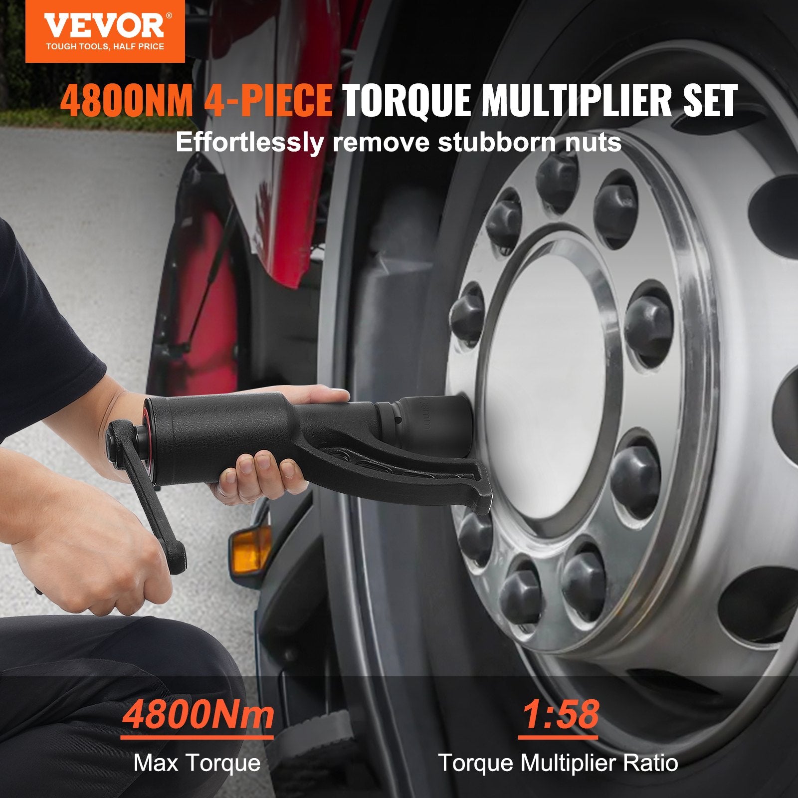 Torque Multiplier, Heavy Duty Torque Multiplier Wrench Set, 1 Inch Drive Lug Nut Wrench Torque Multiplier, V952-NJZBTTBSSYS15EO9WV0
