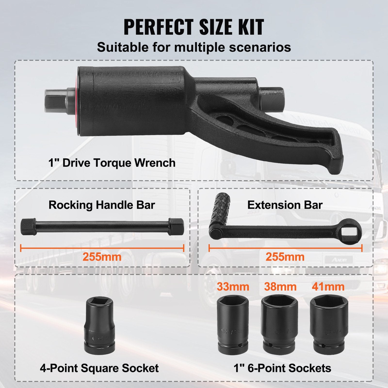Torque Multiplier, Heavy Duty Torque Multiplier Wrench Set, 1 Inch Drive Lug Nut Wrench Torque Multiplier, V952-NJZBTTBSSYS15EO9WV0