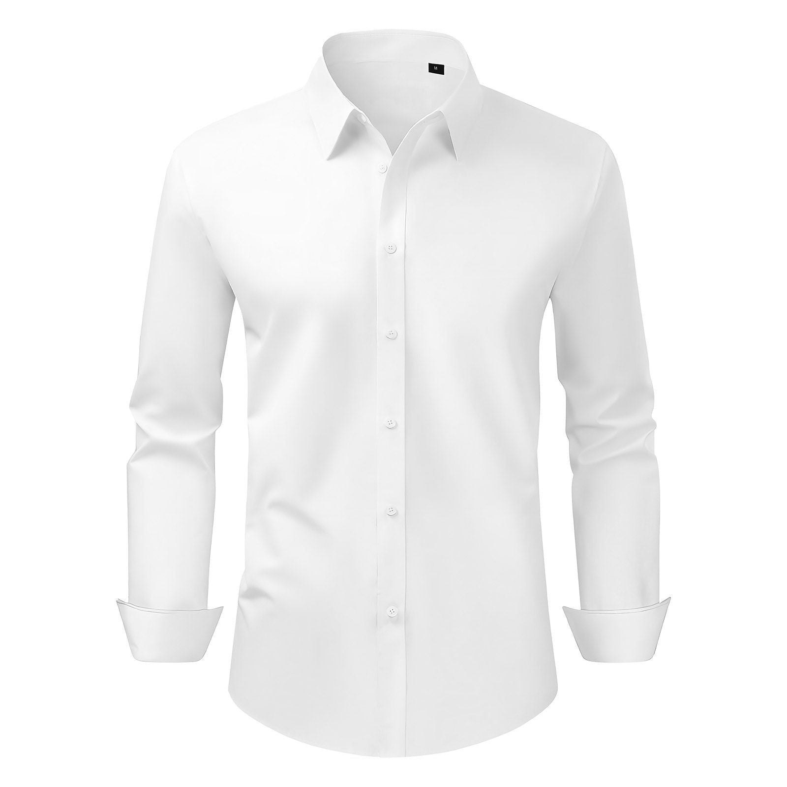 Men's Button Up Shirt, Mens Long Sleeve Wrinkle-free Button Down Dress Shirts, Slim Fit Soft Stretch Fabric V952-NKCSBMM00000OQZQ2001V0