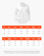 Men's Button Up Shirt, Mens Long Sleeve Wrinkle-free Button Down Dress Shirts, Slim Fit Soft Stretch Fabric V952-NKCSBMM00000OQZQ2001V0