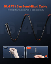 Endoscope Camera with Light, 1920P HD Borescope for Android & IOS, 8 LED Lights Inspection Camera with 5m V952-NKJSXTYX3H1DDST3N001V9