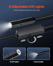 Endoscope Camera with Light, 1920P HD Borescope for Android & IOS, 8 LED Lights Inspection Camera with 5m V952-NKJSXTYX3H1DDST3N001V9