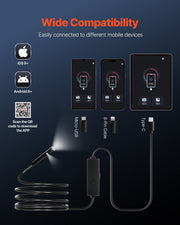 Endoscope Camera with Light, Dual Lens Borescope for Android & IOS, 1920P HD Inspection Camera with 8 + 1 LED V952-NKJSXTYX3H1SUT828001V9