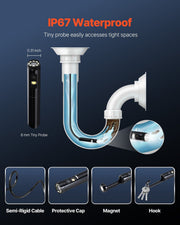 Endoscope Camera with Light, Dual Lens Borescope for Android & IOS, 1920P HD Inspection Camera with 8 + 1 LED V952-NKJSXTYX3H1SVCC3A001V9