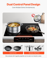 6000W 4 Burner Induction Cooktop Electric Countertop Burner Touch Control V952-NQDCL4GCP6000UH38V3