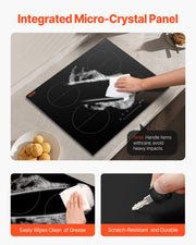 6000W 4 Burner Induction Cooktop Electric Countertop Burner Touch Control V952-NQDCL4GCP6000UH38V3