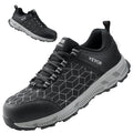 Steel Toe Shoes for Men US Size 9 Athletic Work Shoe Sneakers Black V952-NSHJJZXYDXXHOOINNV0