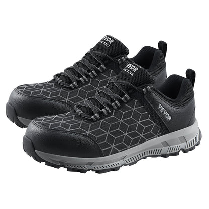 Steel Toe Shoes for Men US Size 9 Athletic Work Shoe Sneakers Black V952-NSHJJZXYDXXHOOINNV0