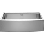 Farmhouse Kitchen Sink, 304 Stainless Steel Drop-In Sinks, Top Mount Single Bowl Basin with Ledge & V952-NSSC30YCYTJ066NW9V0