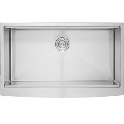 Farmhouse Kitchen Sink, 304 Stainless Steel Drop-In Sinks, Top Mount Single Bowl Basin with Ledge & V952-NSSC30YCYTJ066NW9V0
