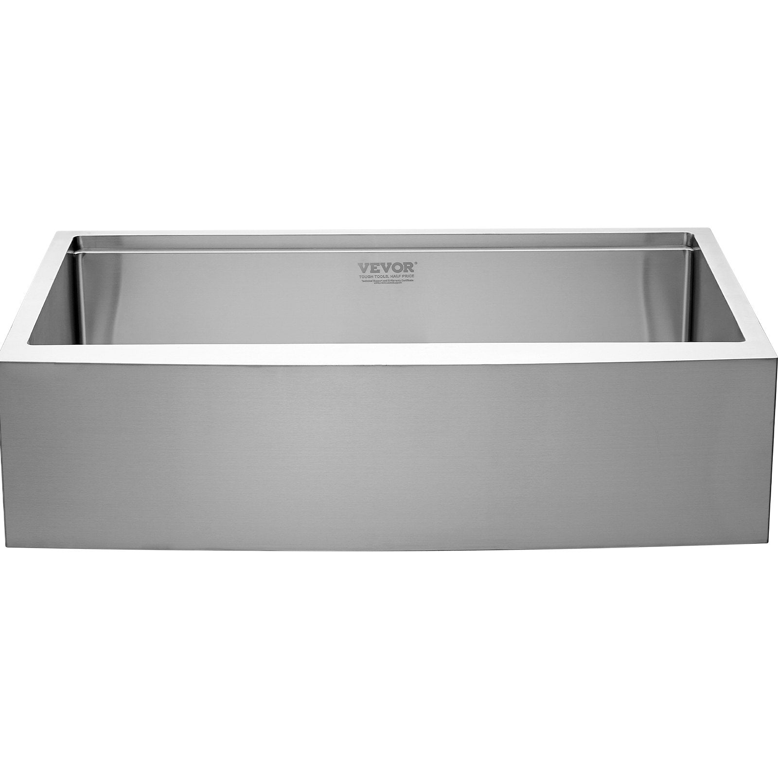 Farmhouse Kitchen Sink, 304 Stainless Steel Drop-In Sinks, Top Mount Single Bowl Basin with Ledge & V952-NSSC36YCYTJ0XIDTRV0