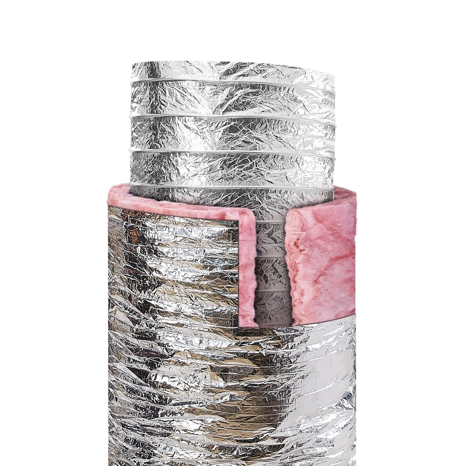 Dryer Vent Hose, 254MM Insulated Flexible Duct 7.62M Long with 2 Duct Clamps, Heavy-Duty Three Layer V952-NTJYGD25FT10QYOJ1V0