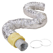 Dryer Vent Hose, 127MM Insulated Flexible Duct 7.62M Long with 2 Duct Clamps, Heavy-Duty Three Layer V952-NTJYGD25FT5G9RW3EV0