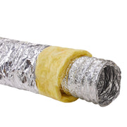 Dryer Vent Hose, 127MM Insulated Flexible Duct 7.62M Long with 2 Duct Clamps, Heavy-Duty Three Layer V952-NTJYGD25FT5G9RW3EV0