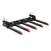 Clamp on Debris Forks to 1200 mm Bucket, 1200 kg Capacity Heavy Duty Clamp on Pallet Forks Attachments, Fit V952-NYCDCC480000YRZ31V0