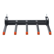 Clamp on Debris Forks to 1200 mm Bucket, 1200 kg Capacity Heavy Duty Clamp on Pallet Forks Attachments, Fit V952-NYCDCC480000YRZ31V0