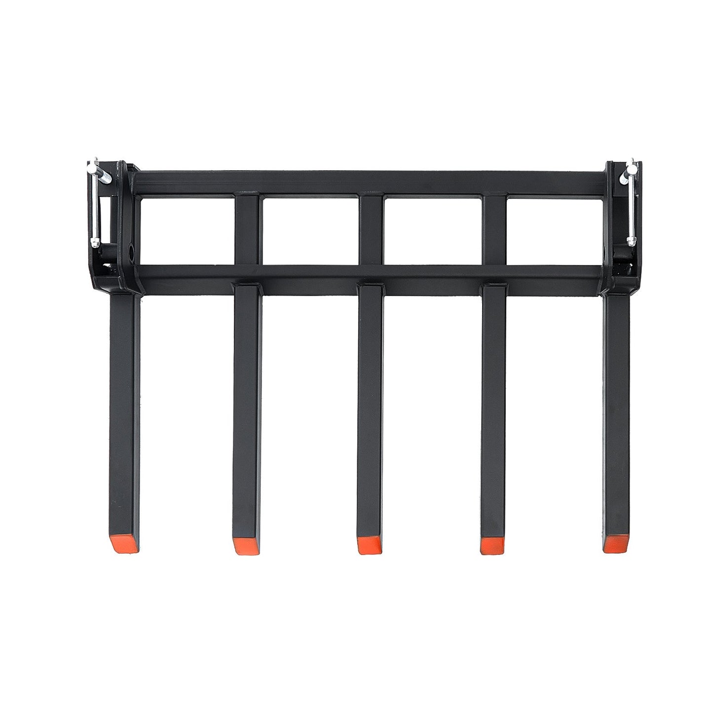 Clamp on Debris Forks to 1200 mm Bucket, 1200 kg Capacity Heavy Duty Clamp on Pallet Forks Attachments, Fit V952-NYCDCC480000YRZ31V0