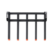 Clamp on Debris Forks to 1200 mm Bucket, 1200 kg Capacity Heavy Duty Clamp on Pallet Forks Attachments, Fit V952-NYCDCC480000YRZ31V0