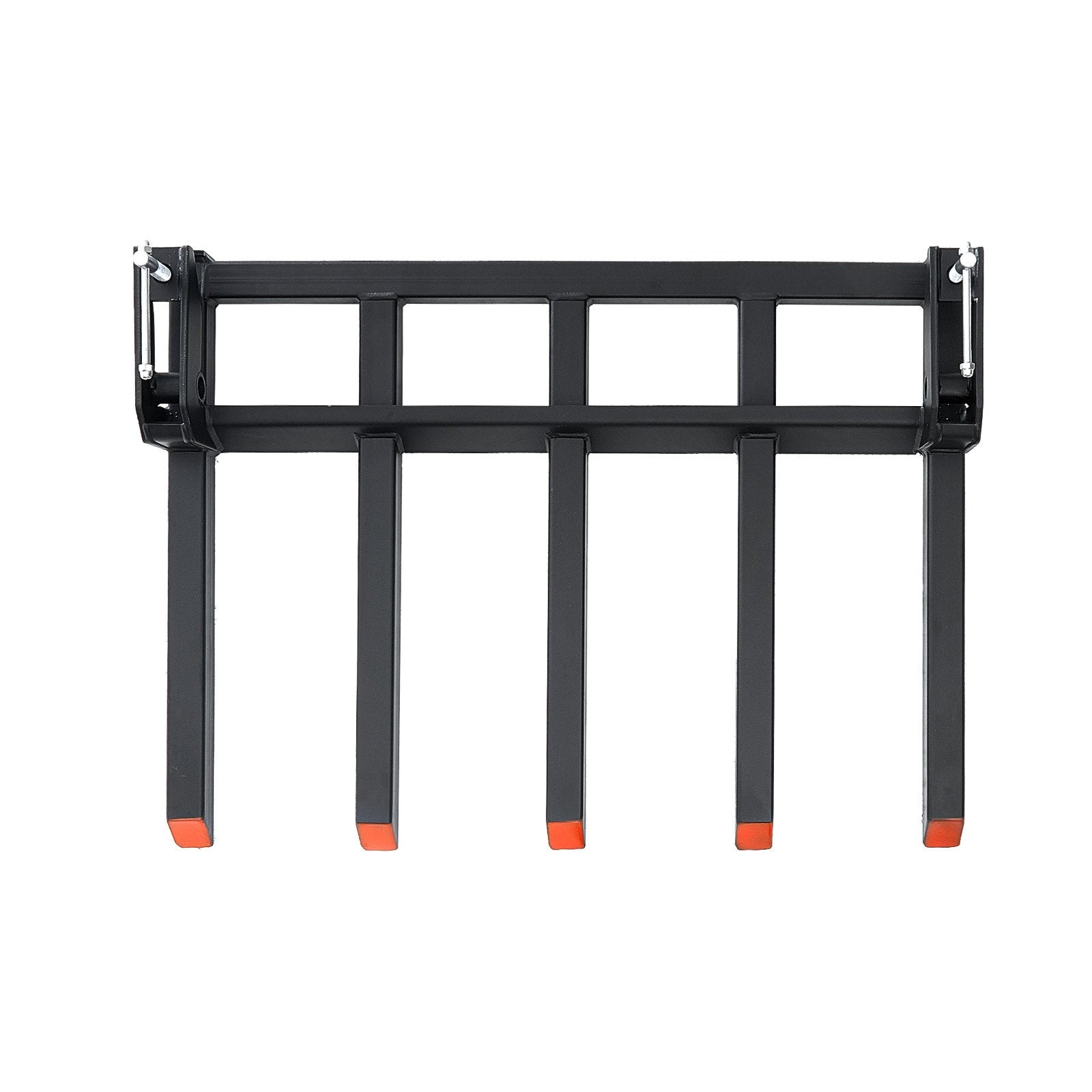 Clamp on Debris Forks to 1200 mm Bucket, 1200 kg Capacity Heavy Duty Clamp on Pallet Forks Attachments, Fit V952-NYCDCC480000YRZ31V0