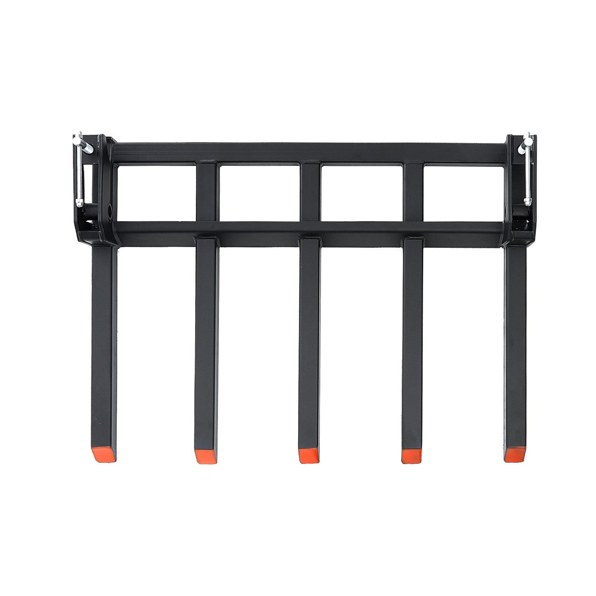 Clamp on Debris Forks to 1200 mm Bucket, 1200 kg Capacity Heavy Duty Clamp on Pallet Forks Attachments, Fit V952-NYCDCC480000YRZ31V0