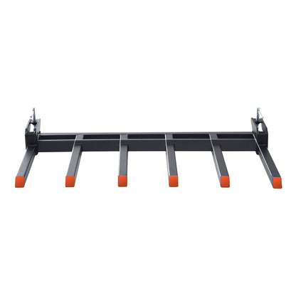 Clamp on Debris Forks to 1500 mm Bucket, 2000 kg Capacity Heavy Duty Clamp on Pallet Forks Bucket, Fit for V952-NYCDCC600000OIKRTV0