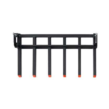 Clamp on Debris Forks to 1500 mm Bucket, 2000 kg Capacity Heavy Duty Clamp on Pallet Forks Bucket, Fit for V952-NYCDCC600000OIKRTV0
