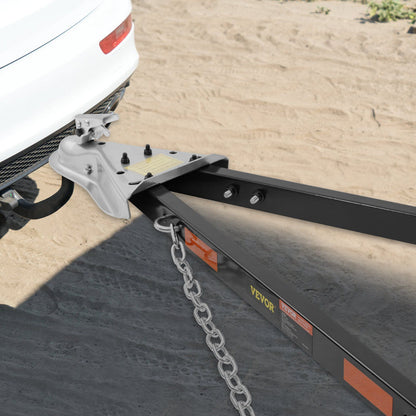 Tow Bar, 2495 kg Towing Capacity with Chains, Powder-Coating Alloy Steel Bumper-Mounted Universal Towing Bar, V952-OHQLJB5500IB0C9B0V0