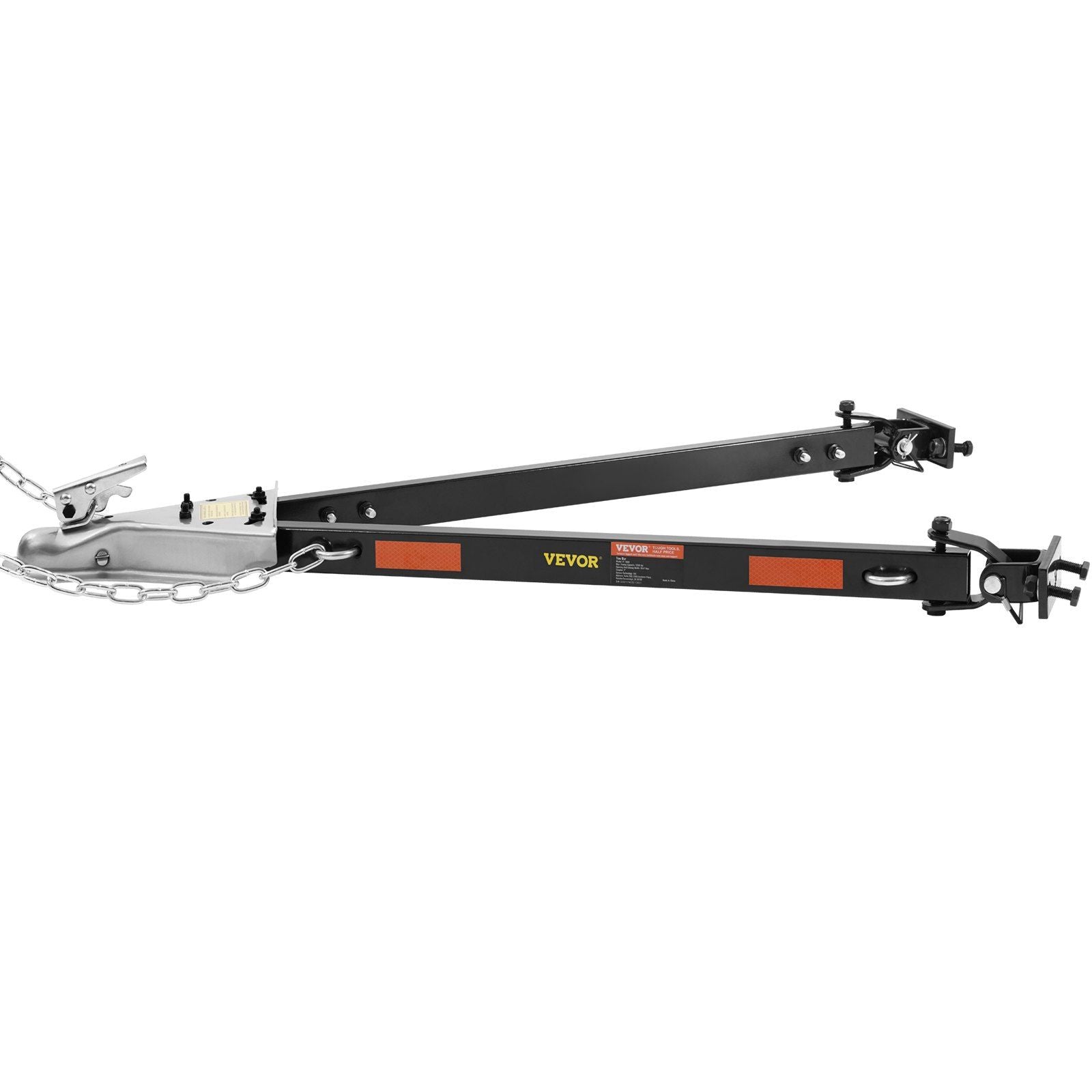 Tow Bar, 2495 kg Towing Capacity with Chains, Powder-Coating Alloy Steel Bumper-Mounted Universal Towing Bar, V952-OHQLJB5500IB0C9B0V0