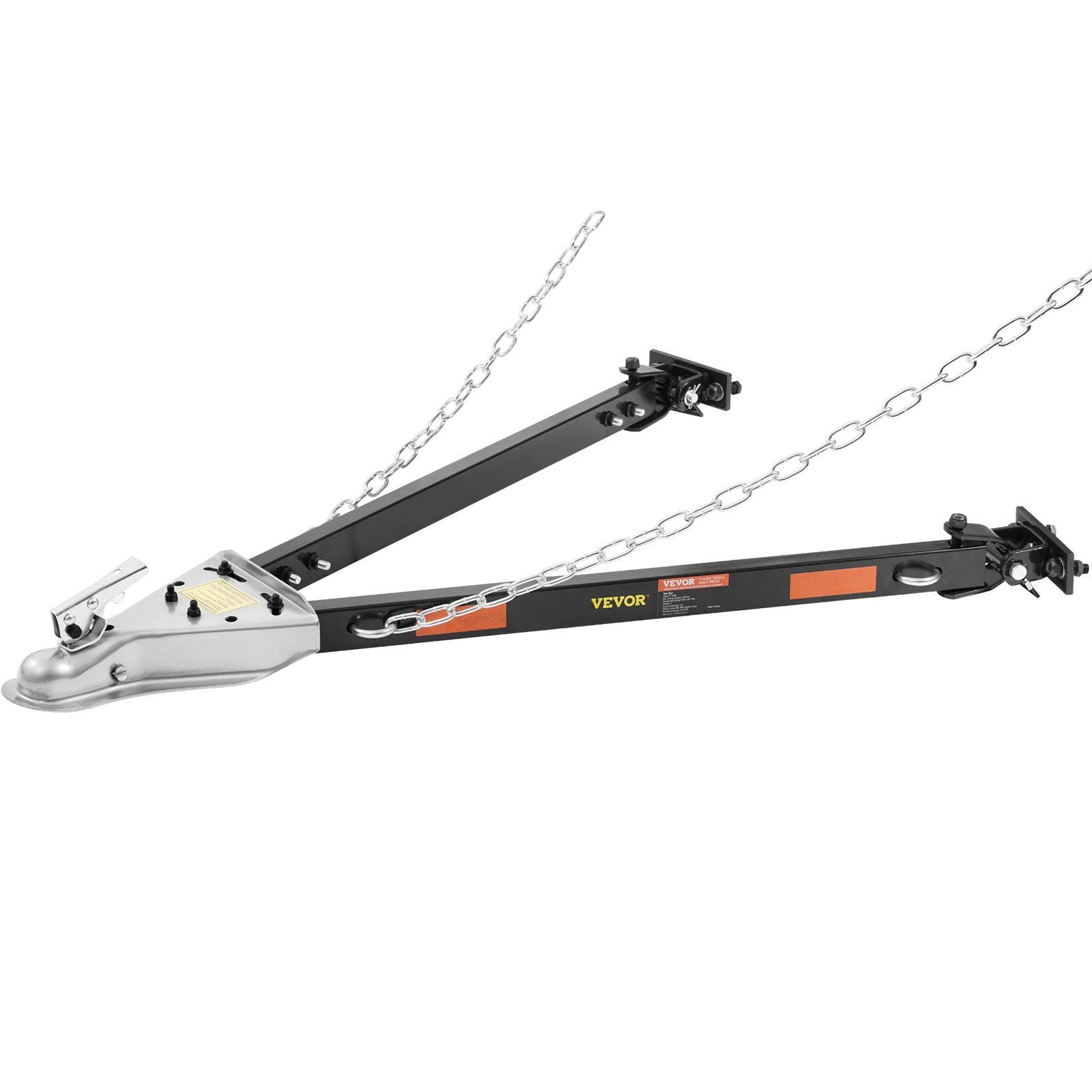 Tow Bar, 2495 kg Towing Capacity with Chains, Powder-Coating Alloy Steel Bumper-Mounted Universal Towing Bar, V952-OHQLJB5500IB0C9B0V0