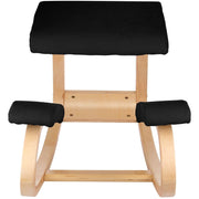 Wooden Ergonomic Kneeling Chair Memory Seat Cushion Relieving Body Black V952-OM-141HSDNY000001V0