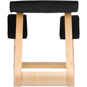 Wooden Ergonomic Kneeling Chair Memory Seat Cushion Relieving Body Black V952-OM-141HSDNY000001V0