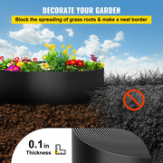 Landscape Edging, 25.4cm Depth 91.44m Total Length, Recycled HDPE Coiled Terrace Board, Flexible Bender V952-PBCPPZTJYC300NUU0V0